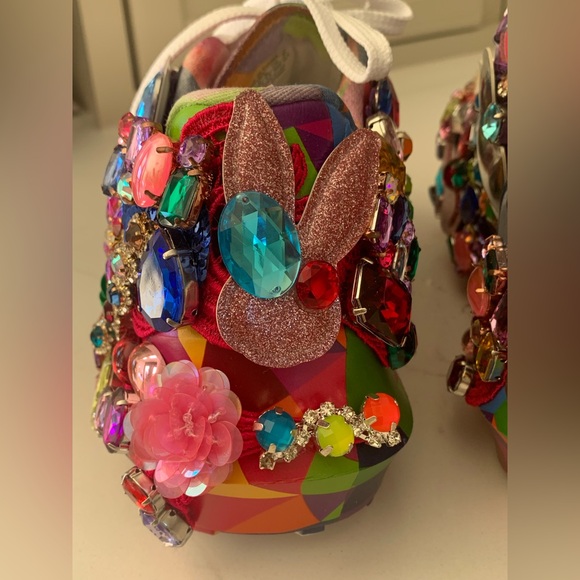 Comme Des Garçons x Salomon glass crystal embellished sneakers Size 6.5 US Women - Picture 6 of 16